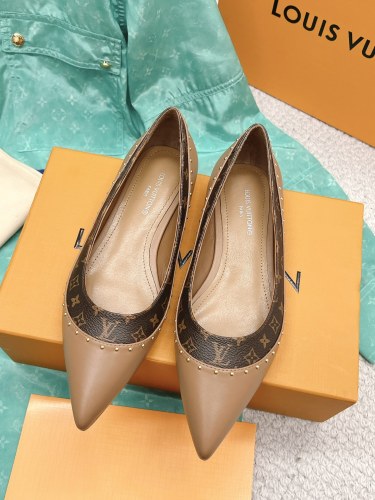 Louis Vuitton Womens Shoes Ballerina Flat Luxury Brand Casual Shoes for Women with Original Box