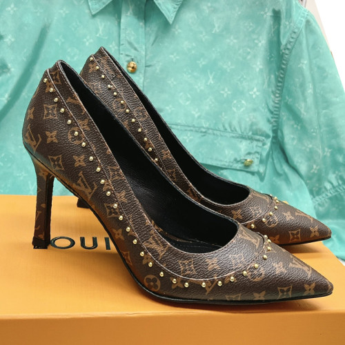 Louis Vuitton Womens Shoes Ballerina Flat Luxury Brand Casual Shoes for Women with Original Box 8cm heel
