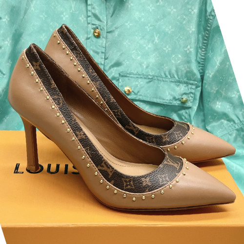 Louis Vuitton Womens Shoes Ballerina Flat Luxury Brand Casual Shoes for Women with Original Box 8cm heel