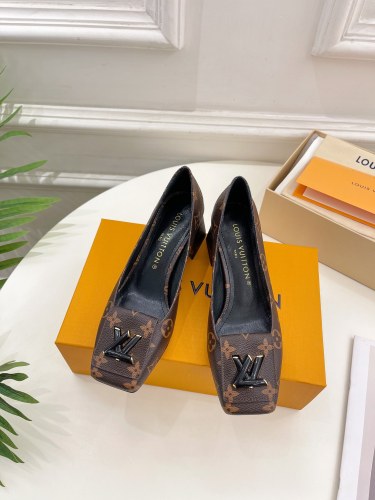 Louis Vuitton Womens Shoes Ballerina Flat Luxury Brand Casual Shoes for Women with Original Box 5cm heel
