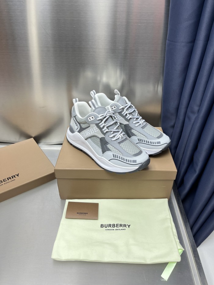 Burberry Men Shoes Fashion Sneakers Luxury Brand Vintage Cotton Sneaker with Original Box