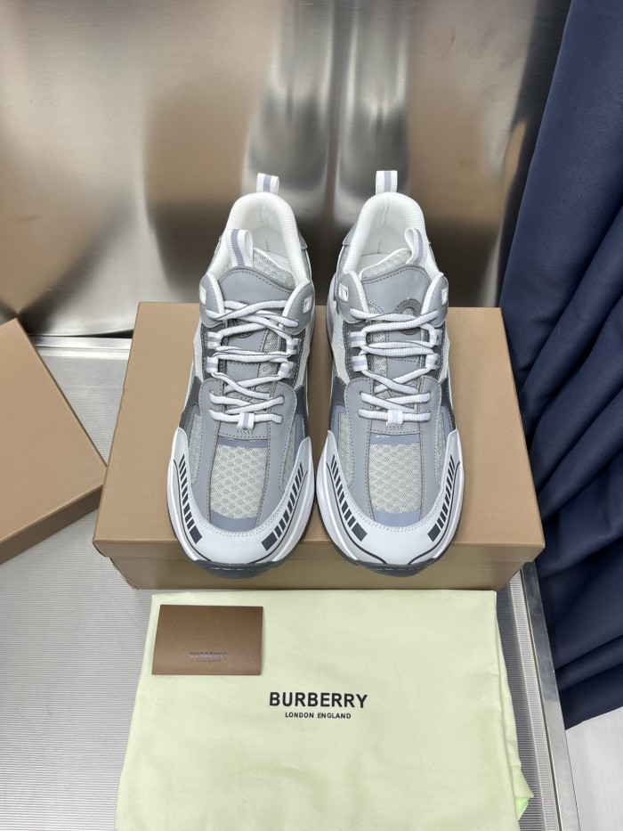 Burberry Men Shoes Fashion Sneakers Luxury Brand Vintage Cotton Sneaker with Original Box