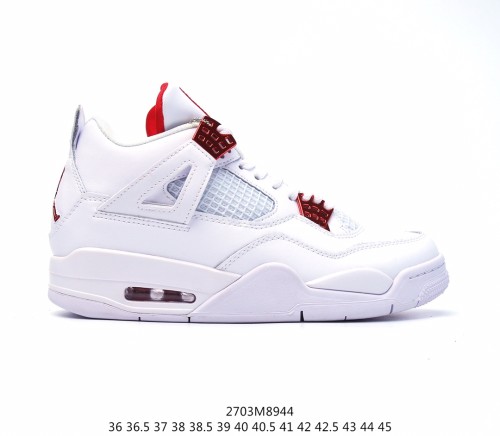 Nike Air Jordan 4 Retro Red Metallic Red Men Womens Shoes Sneakers with Original Box 2703M8944
