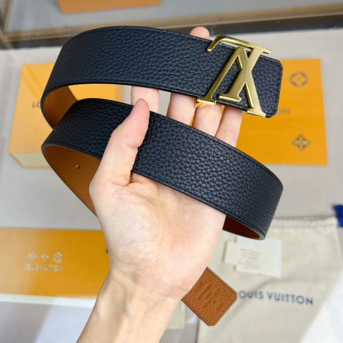 Louis Vuitton Mens Belt Luxury Brand Design Fashion Type with Original Box LV INITIALES 40MM REVERSIBLE Louis Vuitton LV INITIALES 40MM REVERSIBLE
