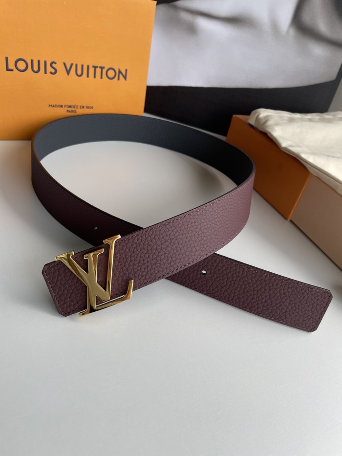 Louis Vuitton Mens Belt Luxury Brand Design Fashion Type with Original Box LV INITIALES 40MM REVERSIBLE M9151Q