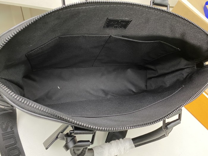 Louis Vuitton Mens Shoulder Bags Handbags Luxury Brand Fashion TAKEOFF BRIEFCASE M59159 Black Grained calf leather