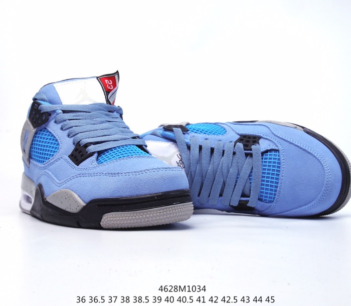 Nike Air Jordan 4 Retro SE University Blue Men Womens Shoes Sneakers with Original Box 4628M1034