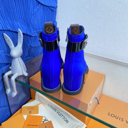 Louis Vuitton Womens Shoes Fashion Boots Luxury Brand LV Moonlight Ankle Boot with Original Box 1AA0H5