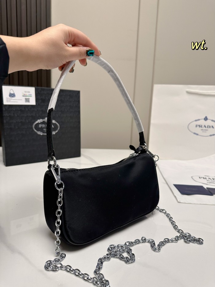 Prada Womens Shoulder Bags Nylon with Original Box