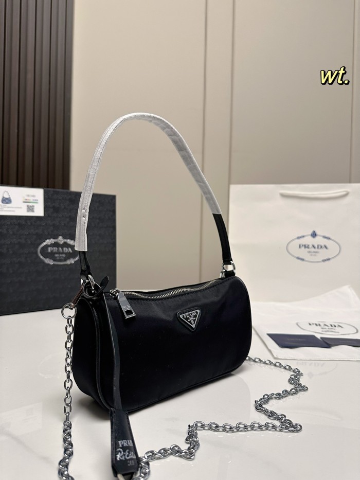 Prada Womens Shoulder Bags Nylon with Original Box