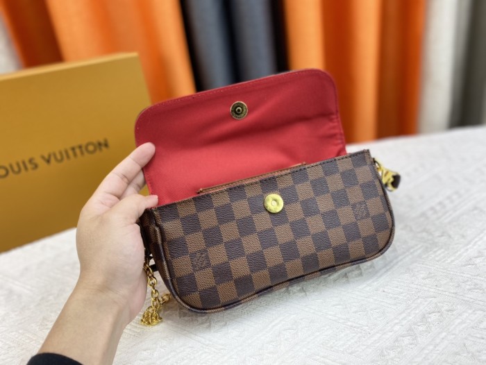 Louis Vuitton Womens Bags Messenger Shoulder Bags Luxury Brand Wallet On Chain Ivy with Original Box M81911