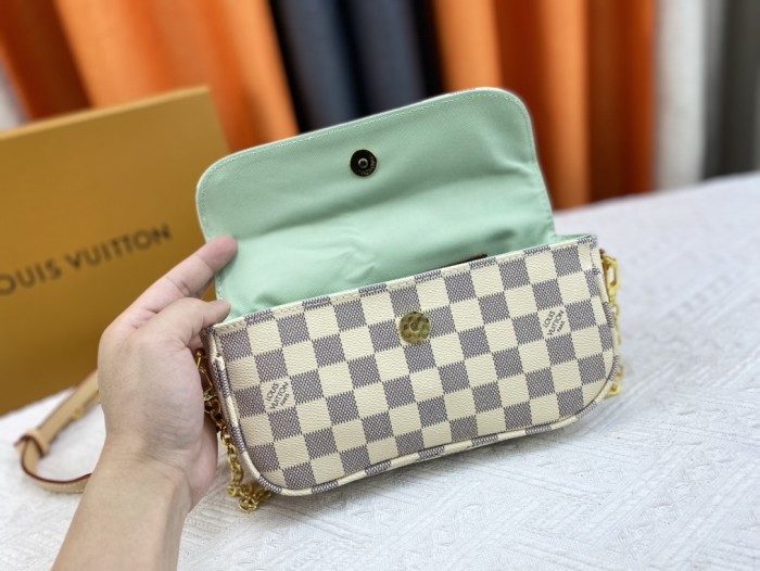 Louis Vuitton Womens Bags Messenger Shoulder Bags Luxury Brand Wallet On Chain Ivy with Original Box M81911