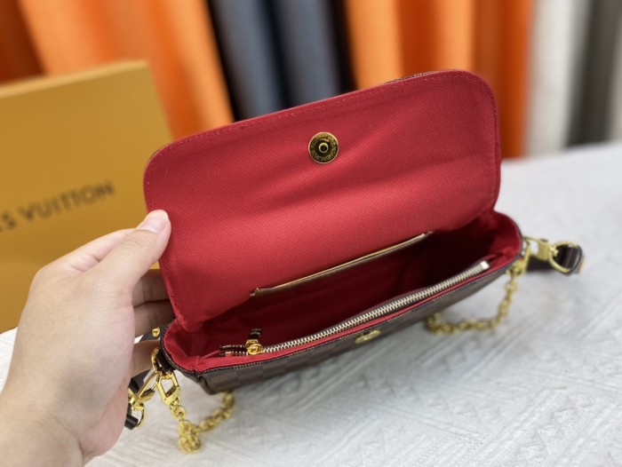 Louis Vuitton Womens Bags Messenger Shoulder Bags Luxury Brand Wallet On Chain Ivy with Original Box M81911