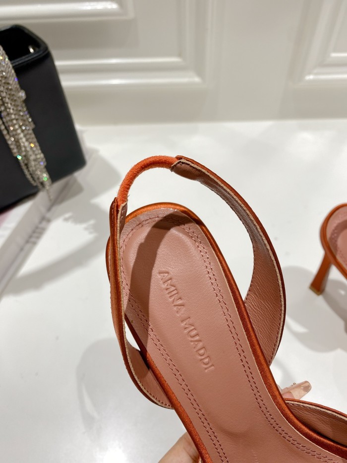 Amina Muaddi Womens Shoes Sandals Slippers Luxury Brand Fashion Pumps for Women with Original Box