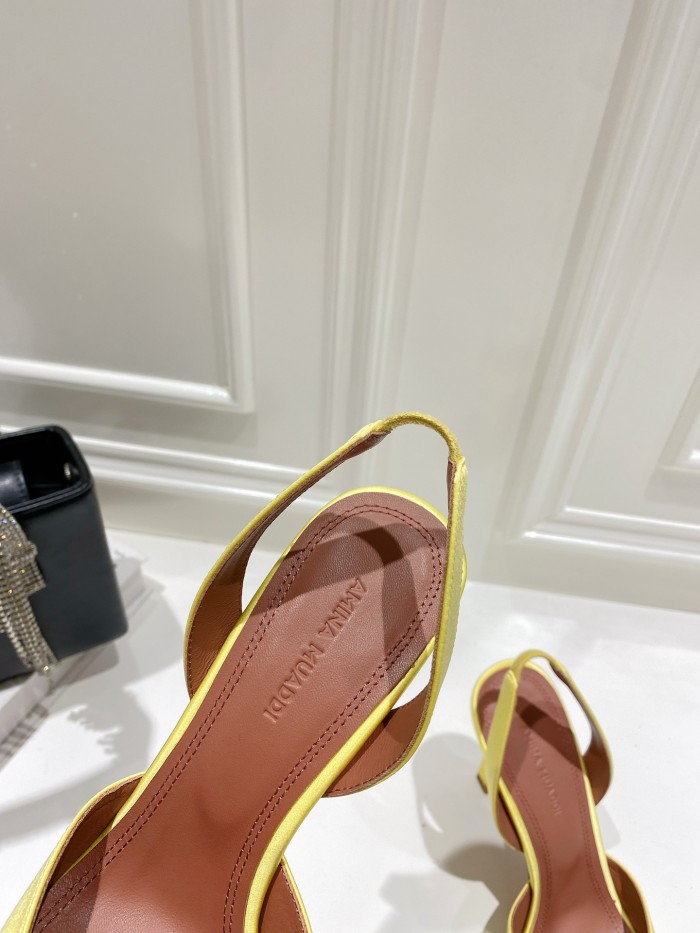 Amina Muaddi Womens Shoes Sandals Slippers Luxury Brand Fashion Pumps for Women with Original Box