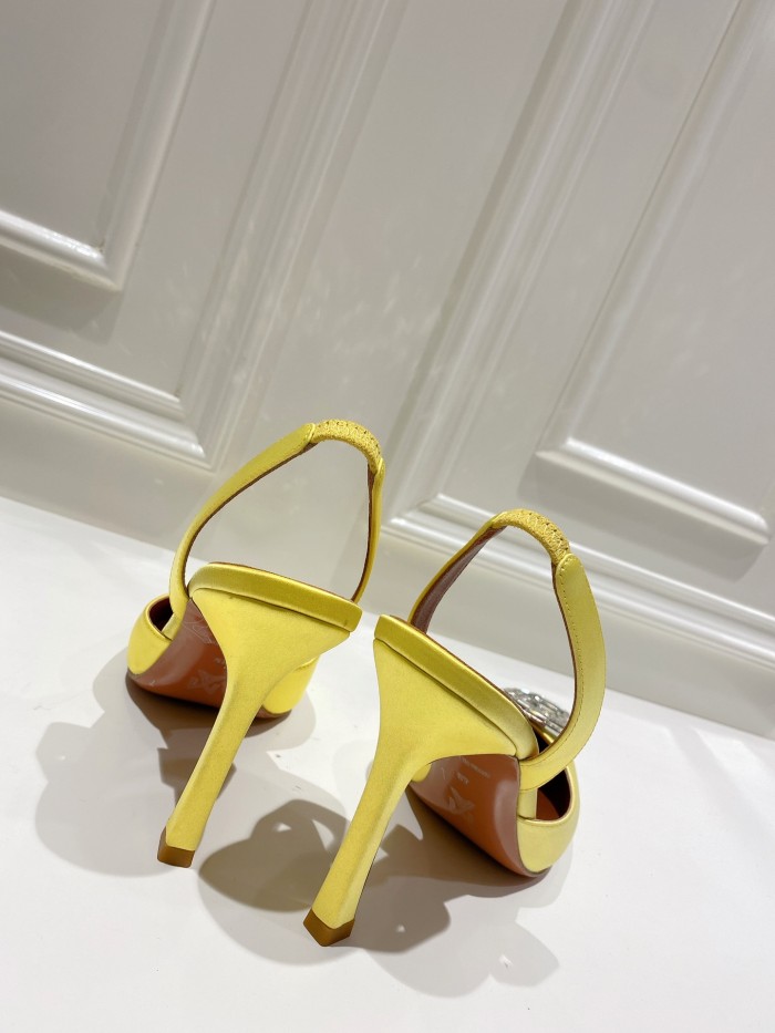 Amina Muaddi Womens Shoes Sandals Slippers Luxury Brand Fashion Pumps for Women with Original Box