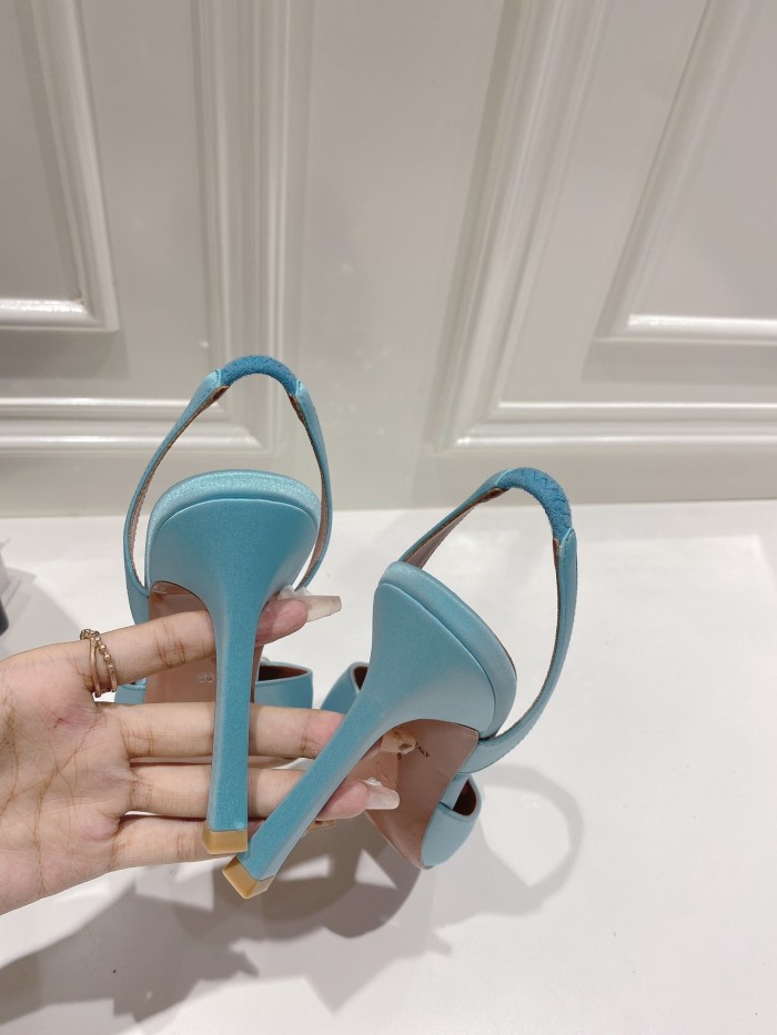 Amina Muaddi Womens Shoes Sandals Slippers Luxury Brand Fashion Pumps for Women with Original Box