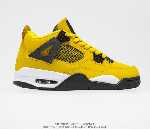 Air Jordan 4 Retro Canvas AJ4 Men Womens Shoes Sneakers with Original Box 4808N218