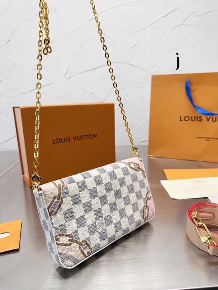 Louis Vuitton Womens Bags Shoulder Messenger Bag Luxury Brand FÉLICIE POCHETTE with Original Box