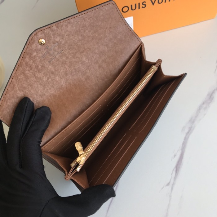 Louis Vuitton Mens Womens Wallets Purse Luxury Brand Designer Zippy WALLET with Original Box M60531