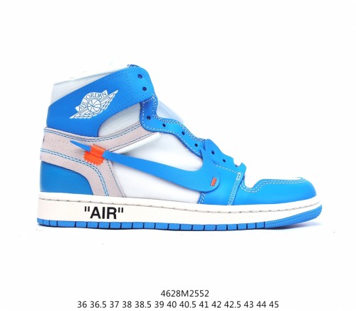 Air Jordan 1 X OFF-WHITE AJ1 Sneakers Mens Womens Shoes Sneakers with Original Box 4628M2552