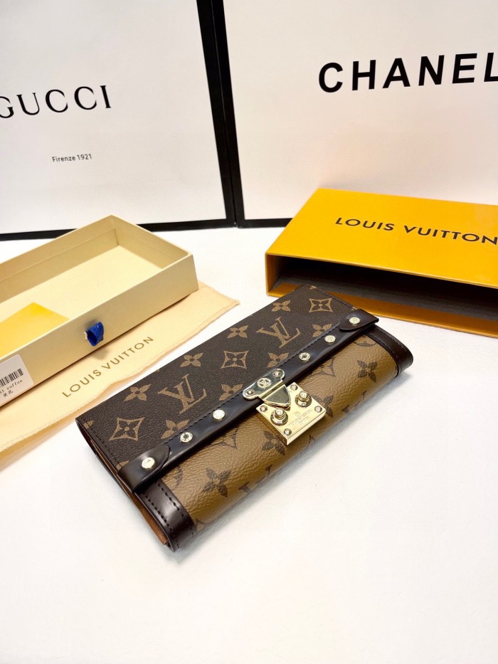 Louis Vuitton Mens Womens Wallets Purse Luxury Brand Designer Zippy WALLET with Original Box N60535