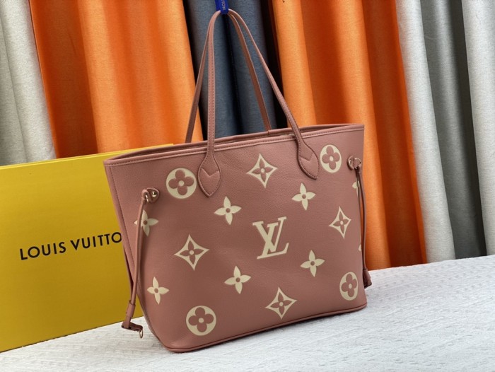 Louis Vuitton Womens Bags Handbags Luxury Brand Fashion Type NEVERFULL MM M21352 Silver Coated canvas