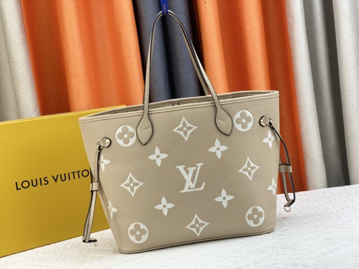 Louis Vuitton Womens Bags Handbags Luxury Brand Fashion Type NEVERFULL MM M21352 Silver Coated canvas