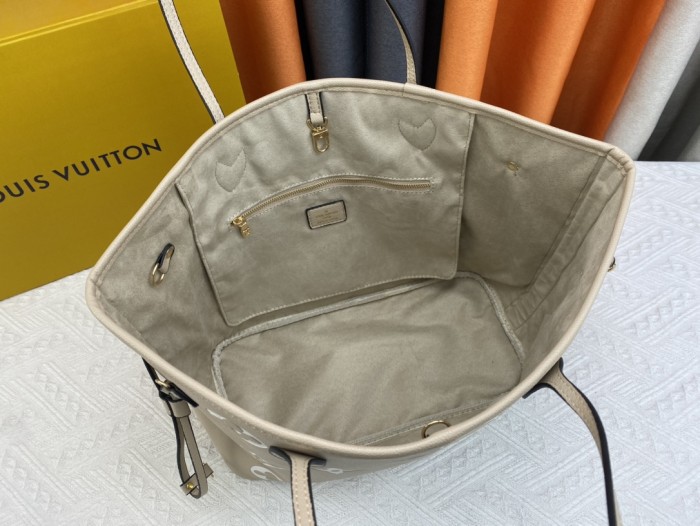 Louis Vuitton Womens Bags Handbags Luxury Brand Fashion Type NEVERFULL MM M21352 Silver Coated canvas