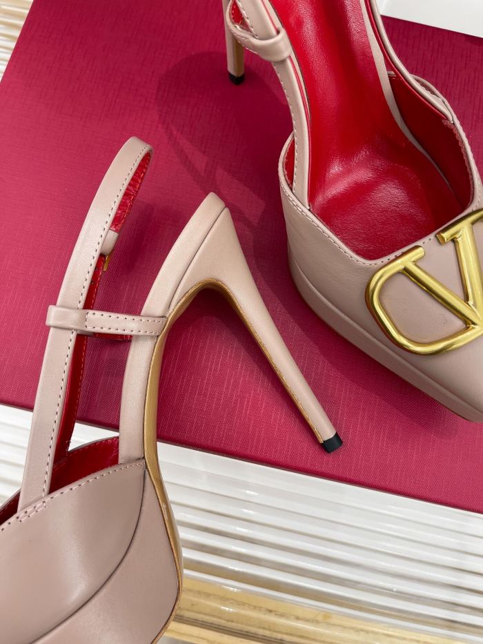 Valentino Garavani Women Fashion Shoes Pumps Luxury Brand Vlogo Signature Calfskin with Original Box 10cm Heel
