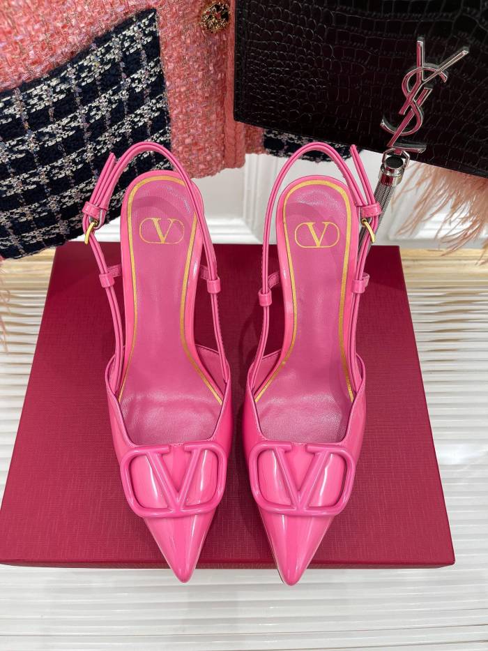 Valentino Garavani Women Fashion Shoes Pumps Luxury Brand Vlogo Signature Calfskin with Original Box 10cm Heel