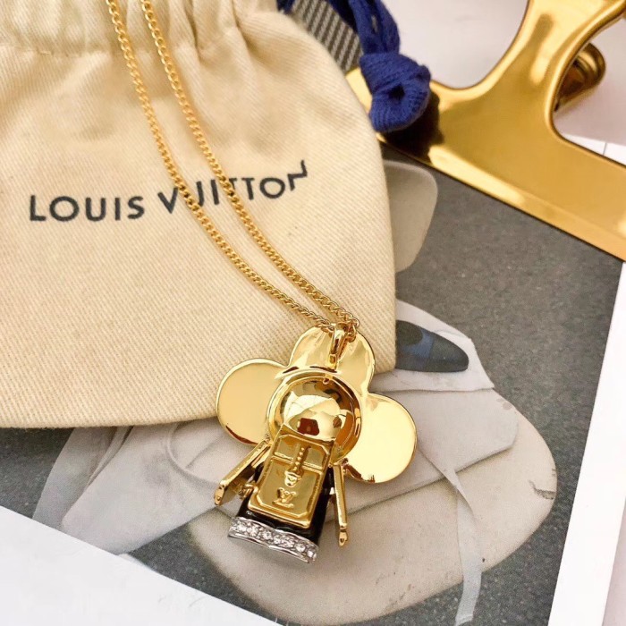 Louis Vuitton Luxury Men Womens Necklace