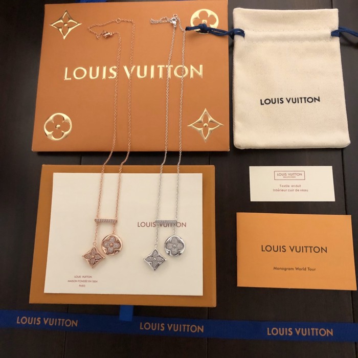 Louis Vuitton Luxury Womens Necklace Color Blossom Neglige Necklace, White Gold And Diamonds Q94310