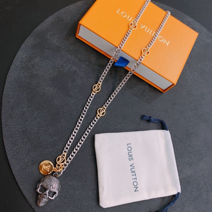 Louis Vuitton Luxury Men Womens Necklace