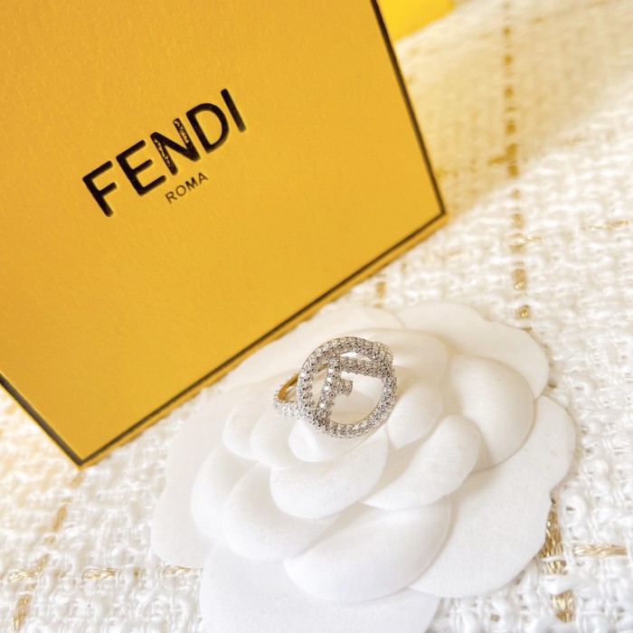 Fendi Luxury Womens Ring with Original Box