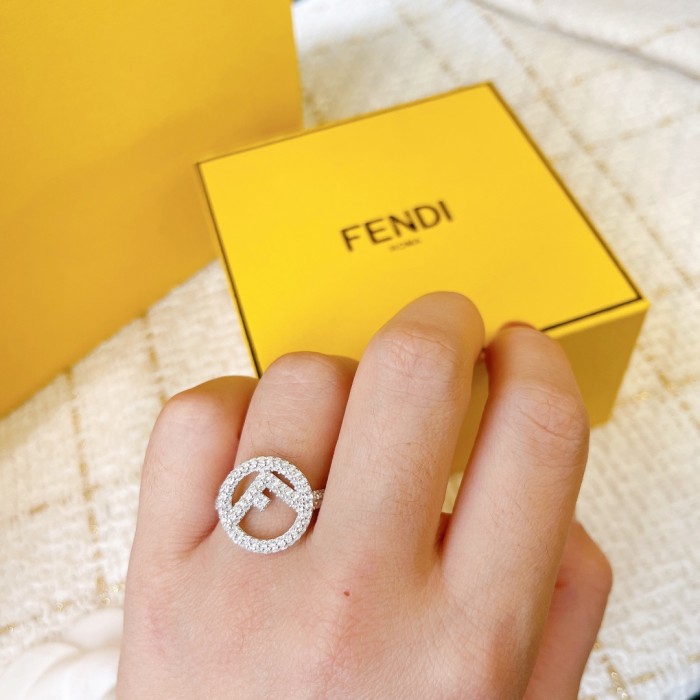 Fendi Luxury Womens Ring with Original Box