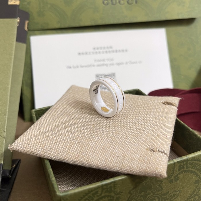 Gucci Luxury Women Mens Ring with Original Box