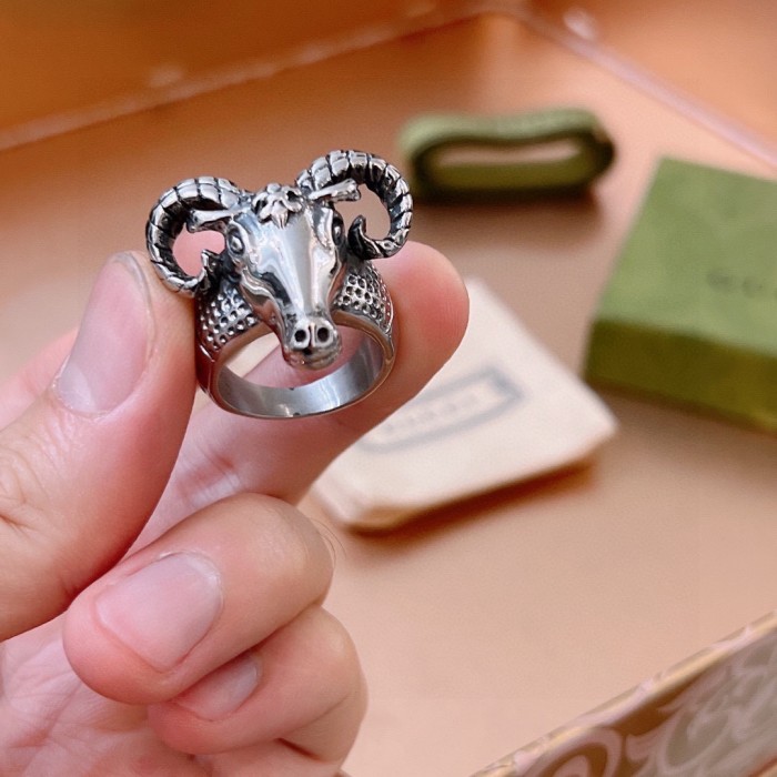 Gucci Luxury Mens Ring with Original Box