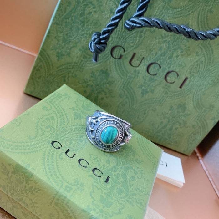 Gucci Luxury Men Womens Ring with Original Box