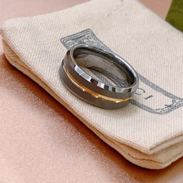 Gucci Luxury Men Womens Ring with Original Box