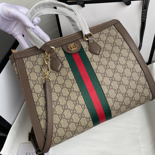 Gucci Womens Bags Shoulder Messenger Bag Luxury Brand GG Supreme Ophidia Medium Tote Bag without Original Box 524537 K05NB 8745 【Whatsapp +1-3239614486】