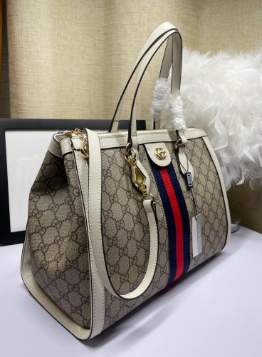 Gucci Womens Bags Shoulder Messenger Bag Luxury Brand GG Supreme Ophidia Medium Tote Bag without Original Box 524537 K05NB 8745 【Whatsapp +1-3239614486】