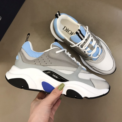 Dior Mens Shoes Sneakers Luxury Brand Breathable Design B22 SNEAKER Technical Mesh with Beige and Smooth Calfskin with Original Box Whatsapp 【+1-3239614486】