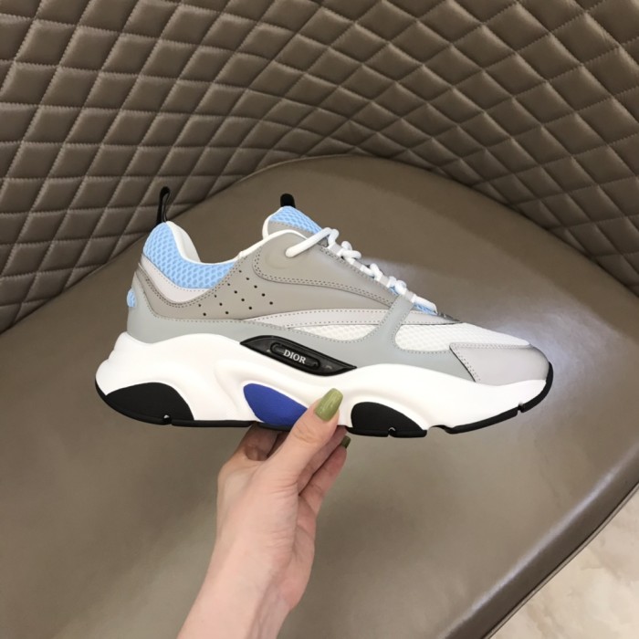 Dior Mens Shoes Sneakers Luxury Brand Breathable Design B22 SNEAKER Technical Mesh with Beige and Smooth Calfskin with Original Box Whatsapp 【+1-3239614486】