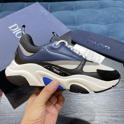 Dior Mens Shoes Sneakers Luxury Brand Breathable Design B22 SNEAKER Technical Mesh with Beige and Smooth Calfskin with Original Box Whatsapp 【+1-3239614486】