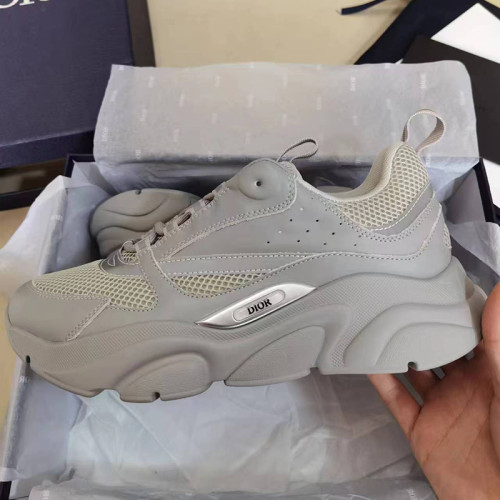 Dior Mens Shoes Sneakers Luxury Brand Breathable Design B22 SNEAKER Technical Mesh with Beige and Smooth Calfskin with Original Box Whatsapp 【+1-3239614486】