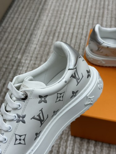 Louis Vuitton Womens Shoes Sneakers Lace-Up Luxury Brand Fashion TIME OUT SNEAKER with Original Box 1AAVVA Whatsapp 【+1-3239614486】