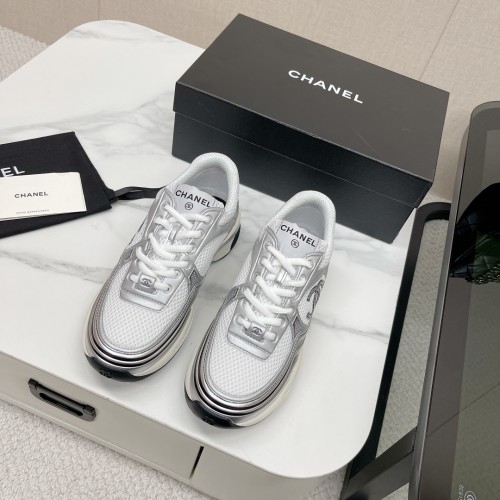 Chanel Women Shoes Sneakers Luxury Brand Sports Shoes Breathable Design with Original Box Whatsapp 【+1-3239614486】