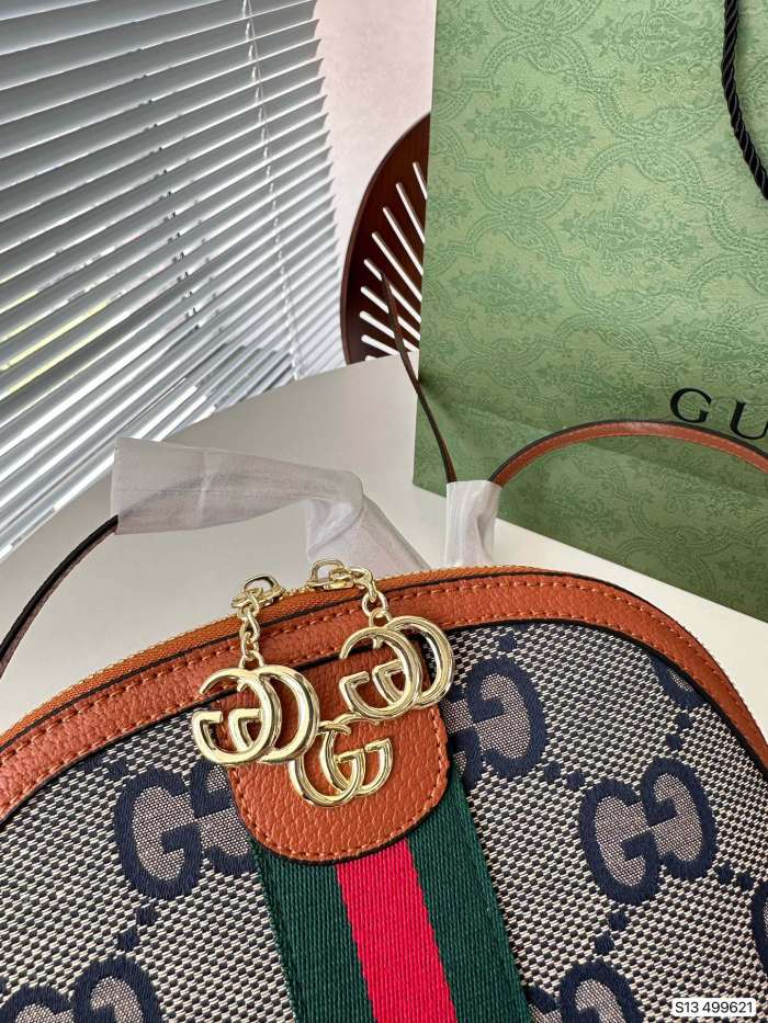 Gucci Womens Bags Luxury Brand GG Supreme Ophidia GG Shoulder Messenger Bag with Original Box 499621 K05NN 4076