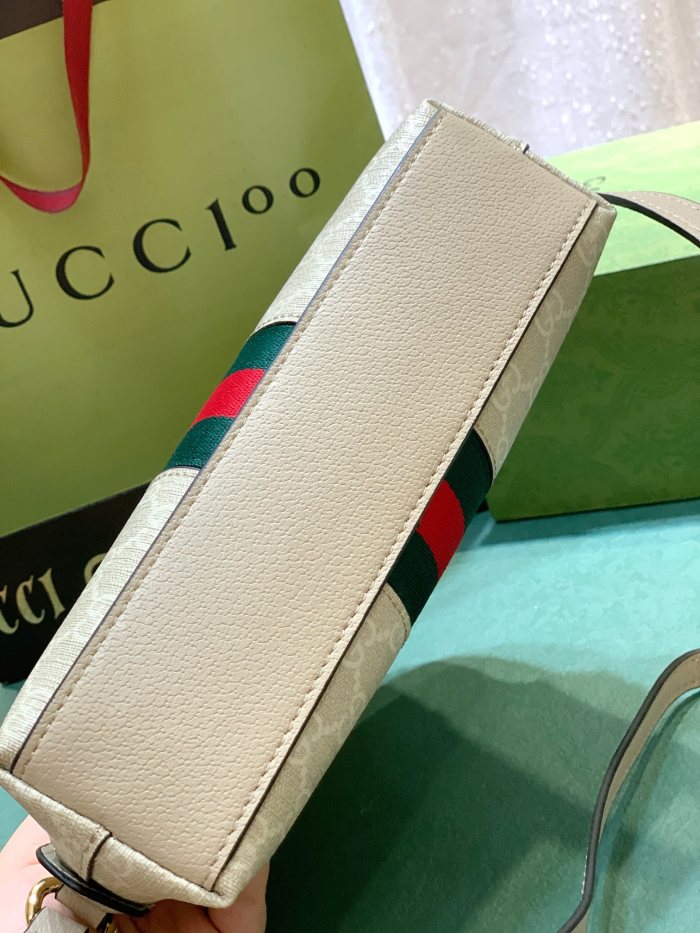 Gucci Womens Bags Luxury Brand GG Supreme Ophidia GG Shoulder Messenger Bag with Original Box 499621 K05NN 4076